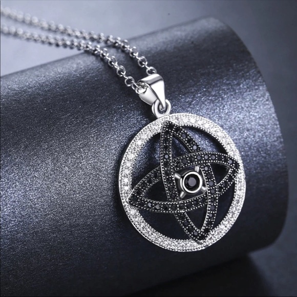 CZ Crystal Silver Adjustable Necklace NEW - Picture 4 of 6